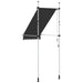 Copertină retractabilă manual, antracit, 100 cm - WALTI WALTI