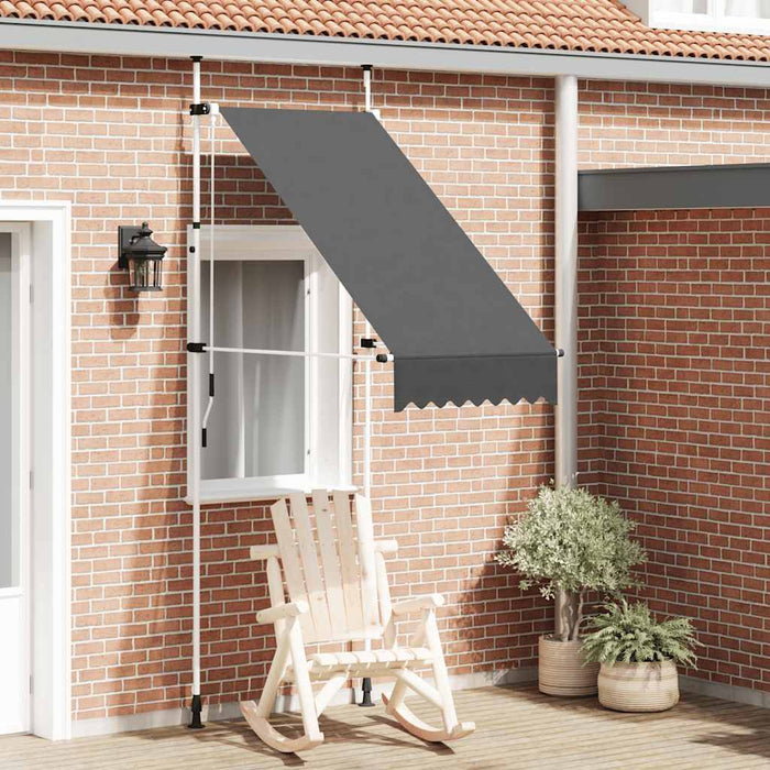 Copertină retractabilă manual, antracit, 100 cm - WALTI WALTI