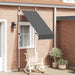 Copertină retractabilă manual, antracit, 100 cm - WALTI WALTI