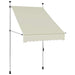 Copertină retractabilă manual, crem, 100 cm - WALTI WALTI