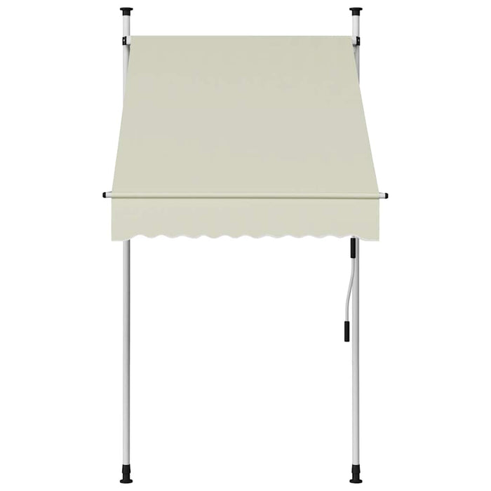 Copertină retractabilă manual, crem, 100 cm - WALTI WALTI