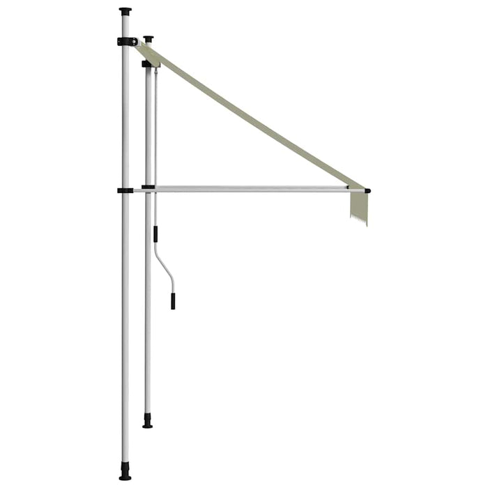 Copertină retractabilă manual, crem, 100 cm - WALTI WALTI