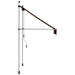 Copertină retractabilă manual, portocaliu și maro, 100 cm - WALTI WALTI