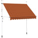 Copertină retractabilă manual, portocaliu și maro, 250 cm - WALTI WALTI