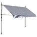 Copertină retractabilă manual cu LED, albastru & alb, 300 cm - WALTI WALTI