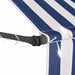 Copertină retractabilă manual cu LED, albastru & alb, 300 cm - WALTI WALTI