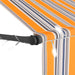 Copertină retractabilă manual cu LED, galben & albastru, 100 cm - WALTI WALTI