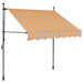 Copertină retractabilă manual cu LED, galben & albastru, 150 cm - WALTI WALTI