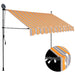 Copertină retractabilă manual cu LED, galben & albastru, 250 cm - WALTI WALTI