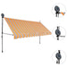 Copertină retractabilă manual cu LED, galben & albastru, 350 cm - WALTI WALTI