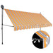 Copertină retractabilă manual cu LED, galben & albastru, 400 cm - WALTI WALTI