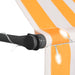Copertină retractabilă manual cu LED, alb & portocaliu, 100 cm - WALTI WALTI