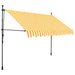 Copertină retractabilă manual cu LED, alb & portocaliu, 300 cm - WALTI WALTI
