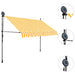 Copertină retractabilă manual cu LED, alb & portocaliu, 300 cm - WALTI WALTI