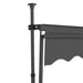 Copertină retractabilă manual cu LED, antracit, 100 cm - WALTI WALTI