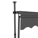 Copertină retractabilă manual cu LED, antracit, 250 cm - WALTI WALTI