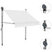 Copertină retractabilă manual cu LED, crem, 100 cm - WALTI WALTI