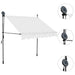 Copertină retractabilă manual cu LED, crem, 150 cm - WALTI WALTI