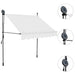 Copertină retractabilă manual cu LED, crem, 200 cm - WALTI WALTI