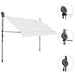 Copertină retractabilă manual cu LED, crem, 250 cm - WALTI WALTI