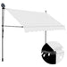 Copertină retractabilă manual cu LED, crem, 300 cm - WALTI WALTI