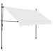 Copertină retractabilă manual cu LED, crem, 300 cm - WALTI WALTI