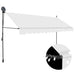 Copertină retractabilă manual cu LED, crem, 350 cm - WALTI WALTI