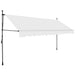 Copertină retractabilă manual cu LED, crem, 350 cm - WALTI WALTI