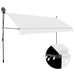 Copertină retractabilă manual cu LED, crem, 400 cm - WALTI WALTI