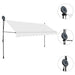 Copertină retractabilă manual cu LED, crem, 400 cm - WALTI WALTI