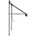 Copertină retractabilă manual cu LED, portocaliu & maro, 150 cm - WALTI WALTI