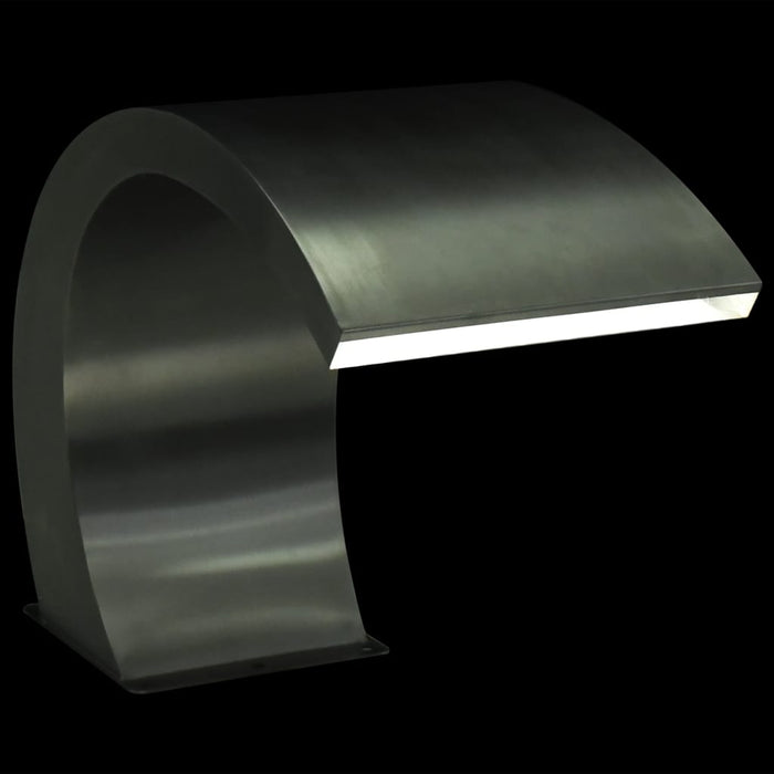 Fântână de piscină cu LED-uri, 30 x 60 x 45 cm, oțel inoxidabil - WALTI WALTI