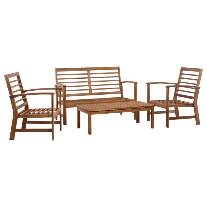 Set mobilier de grădină, 4 piese, lemn masiv de acacia - WALTI WALTI