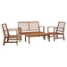 Set mobilier de grădină, 4 piese, lemn masiv de acacia - WALTI WALTI