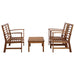 Set mobilier de grădină, 4 piese, lemn masiv de acacia - WALTI WALTI