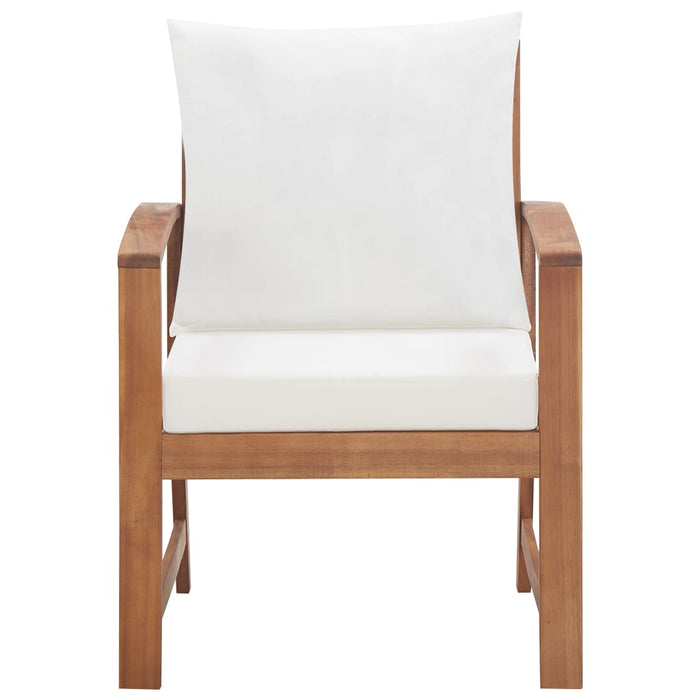 Set mobilier de grădină cu perne, 4 piese, lemn masiv de acacia - WALTI WALTI