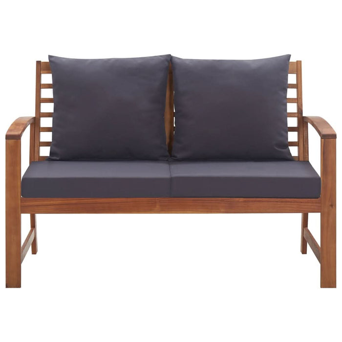 Set mobilier de grădină cu perne, 4 piese, lemn masiv de acacia - WALTI WALTI