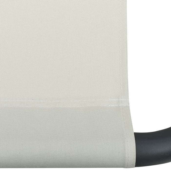 Pat șezlong de exterior, crem, material textil - WALTI WALTI