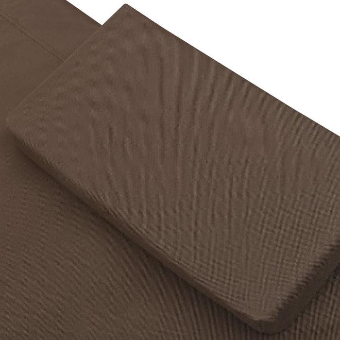 Pat șezlong de exterior, maro, material textil - WALTI WALTI