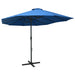 Umbrelă soare exterior cu stâlp aluminiu, albastru, 460x270 cm - WALTI WALTI