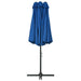 Umbrelă soare exterior cu stâlp aluminiu, albastru, 460x270 cm - WALTI WALTI