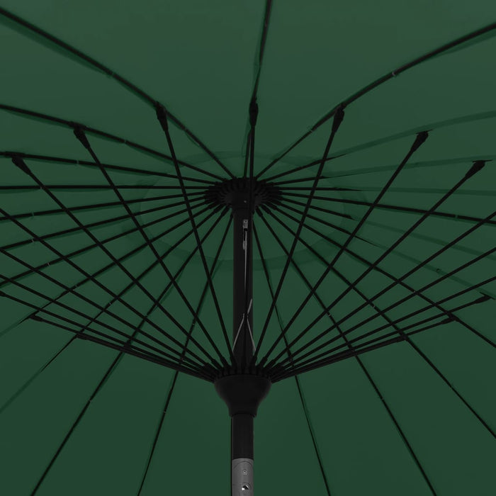 Umbrelă de soare de exterior, stâlp aluminiu, verde, 270 cm WALTI
