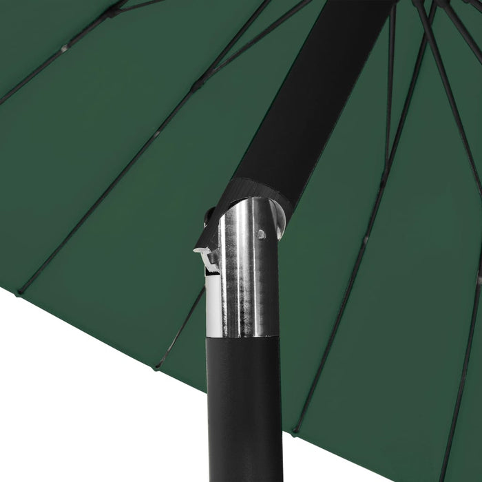 Umbrelă de soare de exterior, stâlp aluminiu, verde, 270 cm WALTI