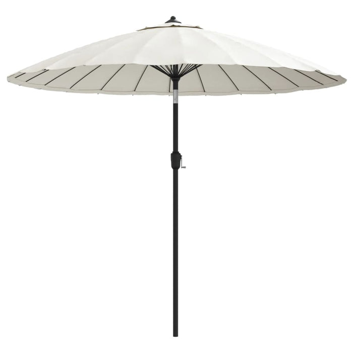 Umbrelă de soare de exterior, stâlp aluminiu, nisipiu, 270 cm - WALTI WALTI