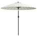 Umbrelă de soare de exterior, stâlp aluminiu, nisipiu, 270 cm - WALTI WALTI