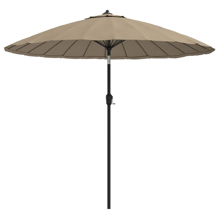 Umbrelă soare de exterior, stâlp aluminiu, gri taupe, 270 cm - WALTI WALTI
