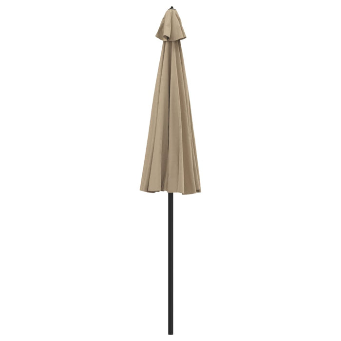 Umbrelă soare de exterior, stâlp aluminiu, gri taupe, 270 cm - WALTI WALTI