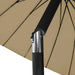 Umbrelă soare de exterior, stâlp aluminiu, gri taupe, 270 cm - WALTI WALTI