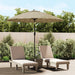 Umbrelă soare de exterior, stâlp aluminiu, gri taupe, 270 cm - WALTI WALTI