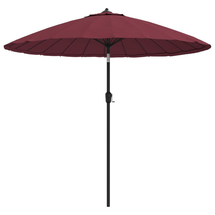 Umbrelă soare de exterior, stâlp aluminiu, roșu bordo, 270 cm - WALTI WALTI